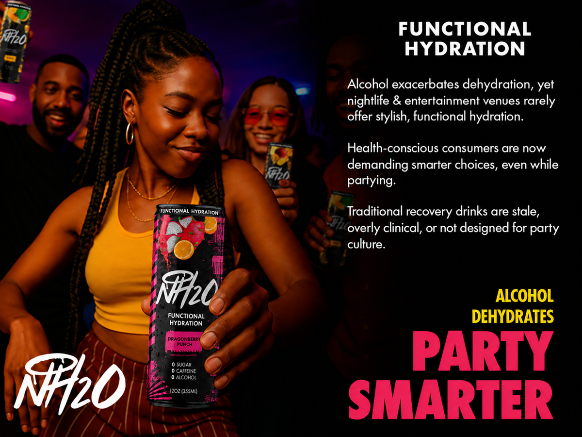 Functional Hydration: party smarter with NH2O