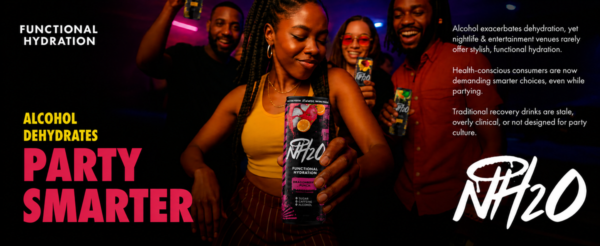 Functional Hydration: party smarter with NH2O