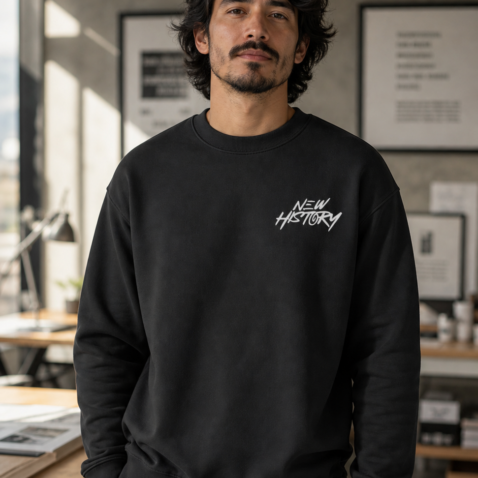 NEW HISTORY WORK HARD SWEATSHIRT (MADE TO ORDER) — detail view