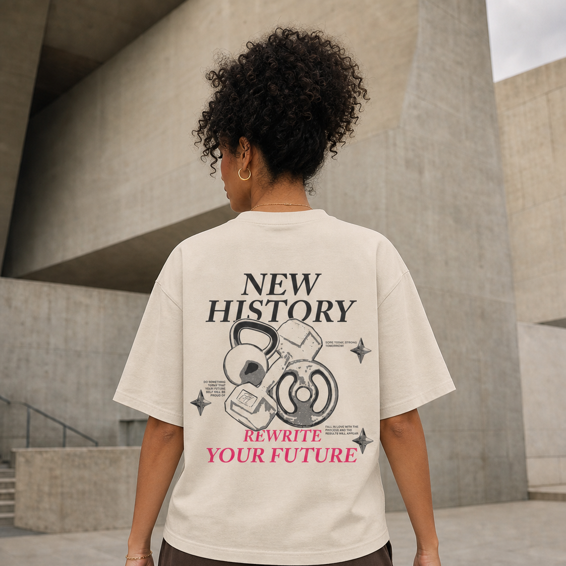 NH OVERSIZED ESSENTIAL TEE (MADE TO ORDER) — detail view