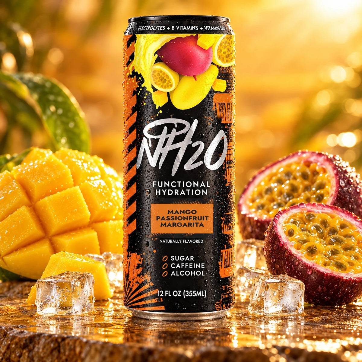 NH2O™ Mango Passionfruit Margarita with juicy mango, passionfruit and ice
